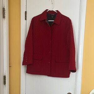 Talbots Red Quilted Puffer Jacket